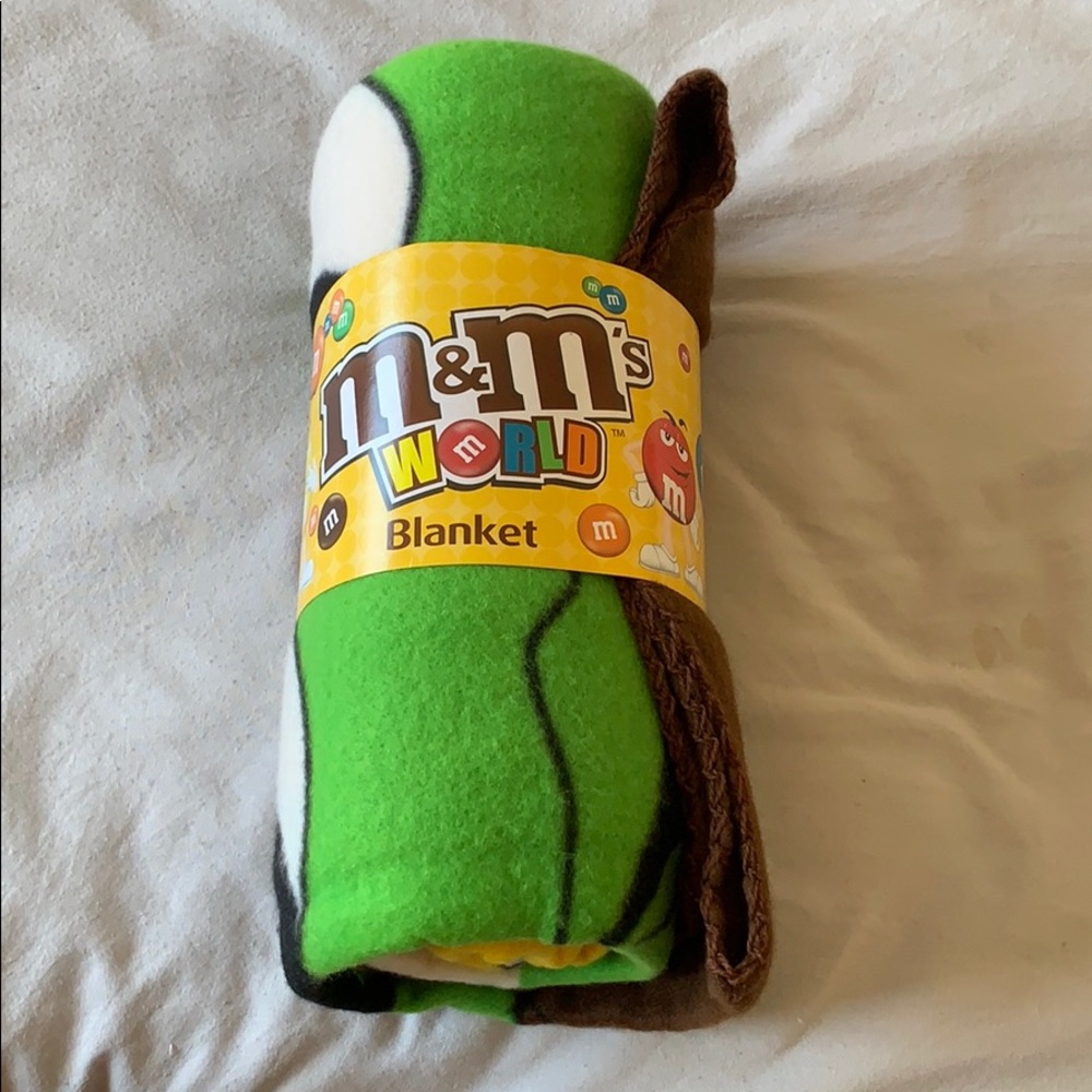 M&M's world fleece blanket!